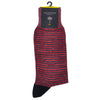 Bugatchi Red Striped Socks