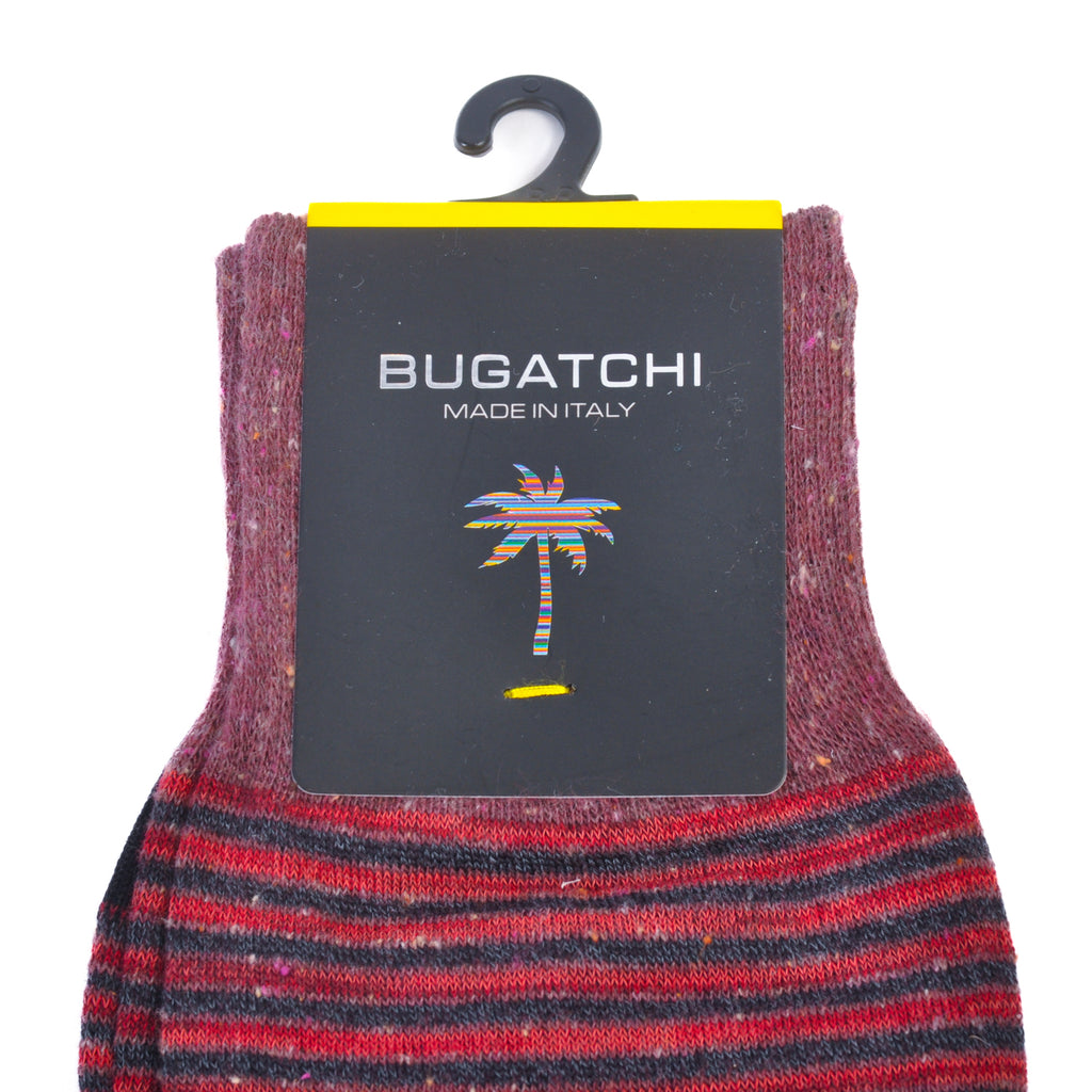 Bugatchi Red Striped Socks