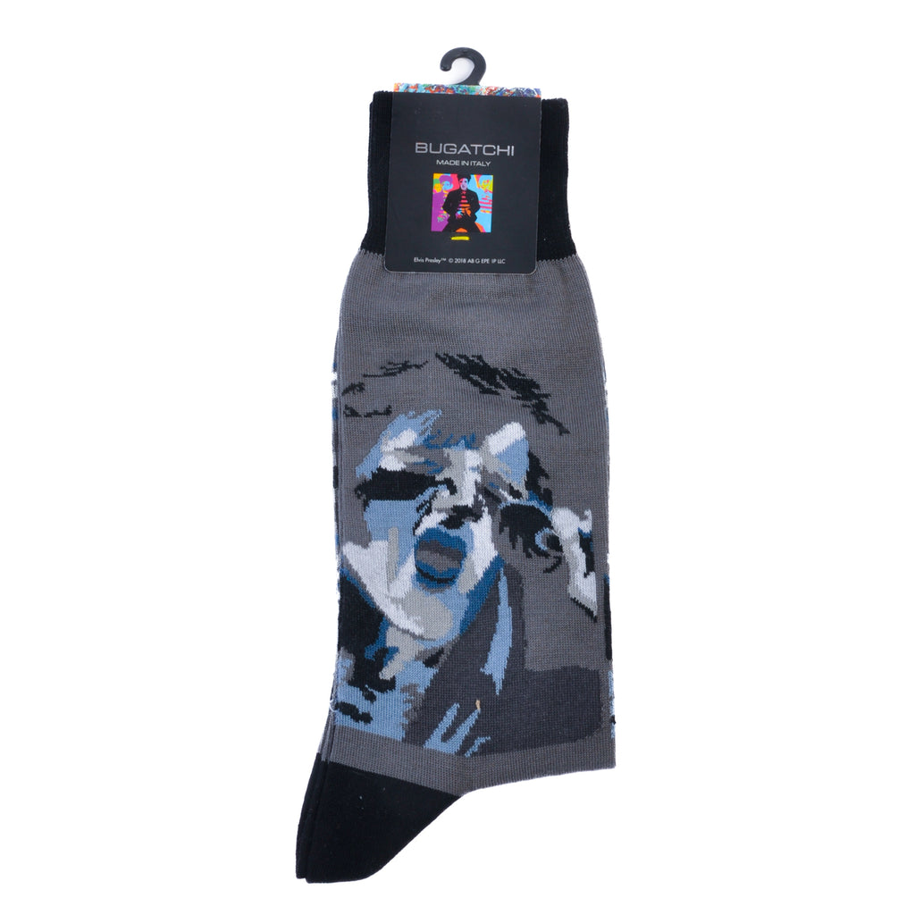 Bugatchi Elvis Presley Steel Grey Socks