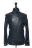 Armani Collezioni Black Lambskin Nappa Leather Motorcycle Jacket