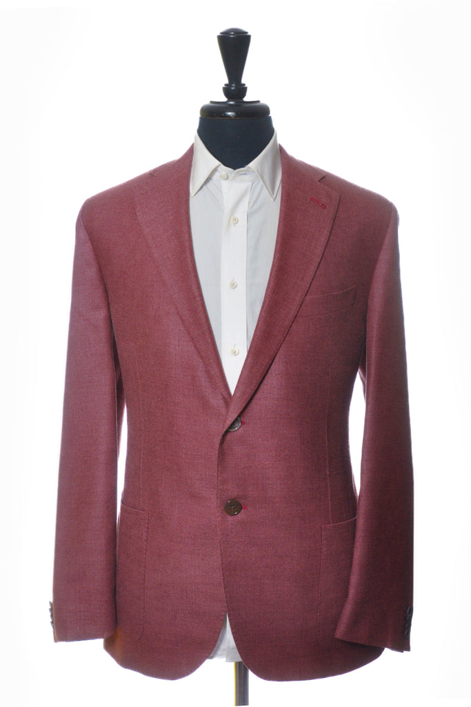 Corneliani Red Wool and Silk Sport Coat