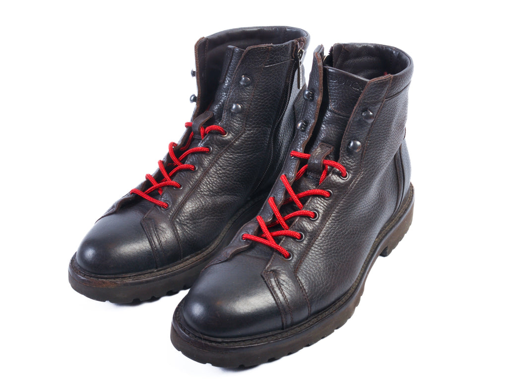 Doucals Brown Leather Hiking Boots