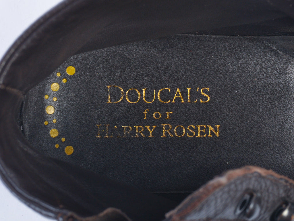 Doucals Brown Leather Hiking Boots