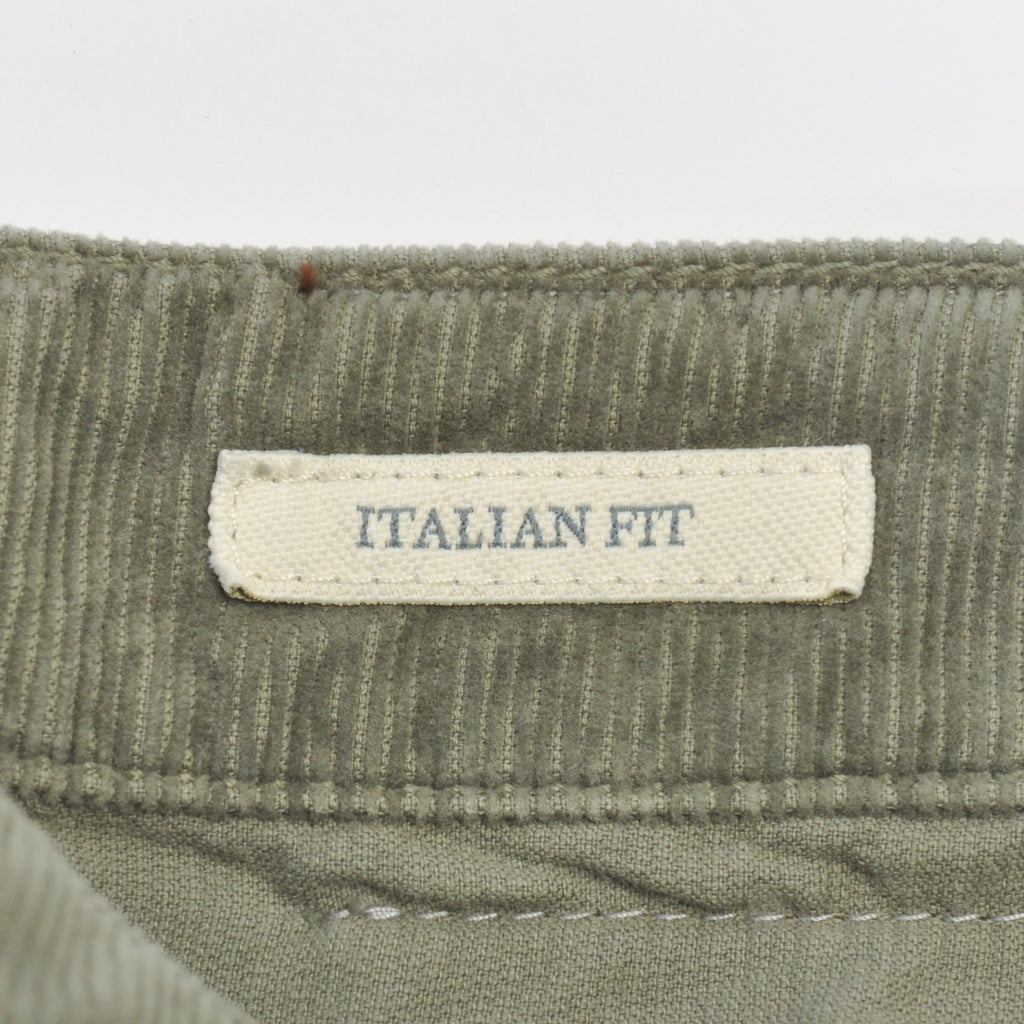 Brunello Cucinelli Sage Green Italian Fit Corduroy Pants