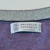 Brunello Cucinelli Purple Cashmere Crew Neck Sweater