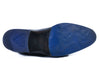 Fluevog Blue and Brown Twin Turbine Oxfords