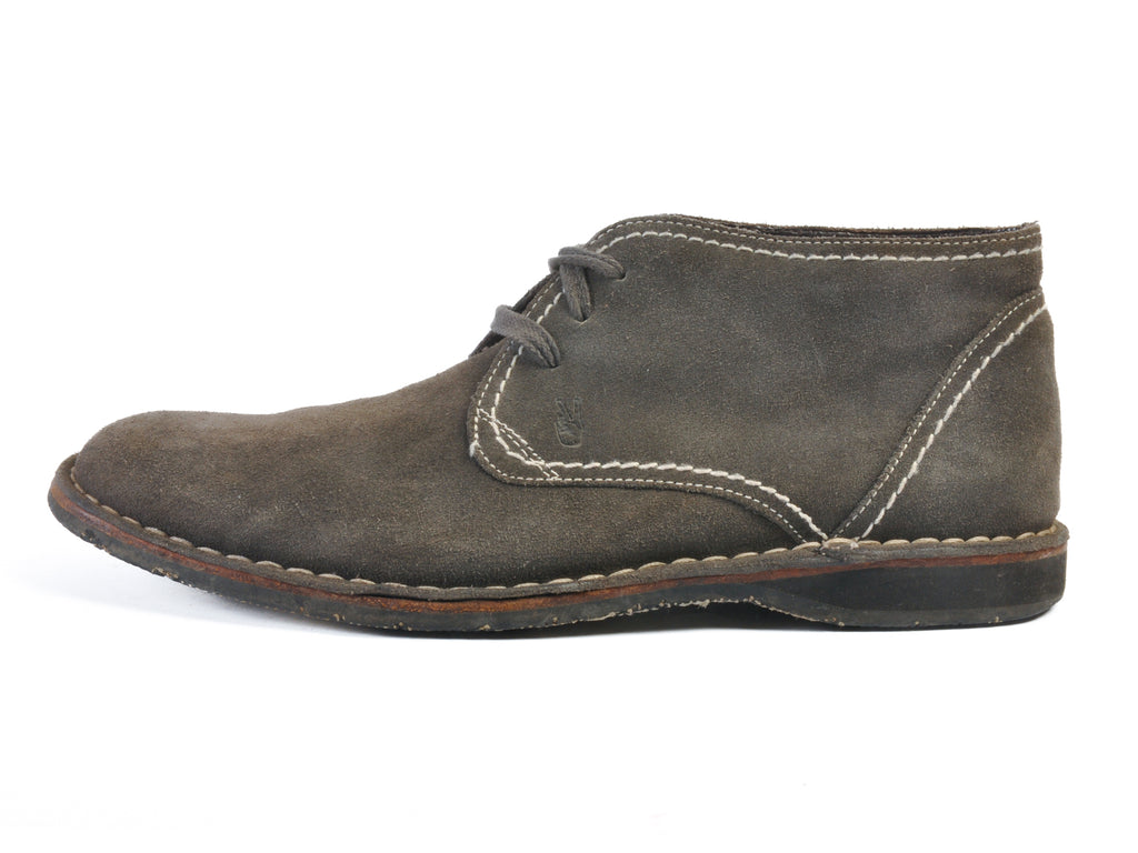 John Varvatos Grey Suede Desert Boots