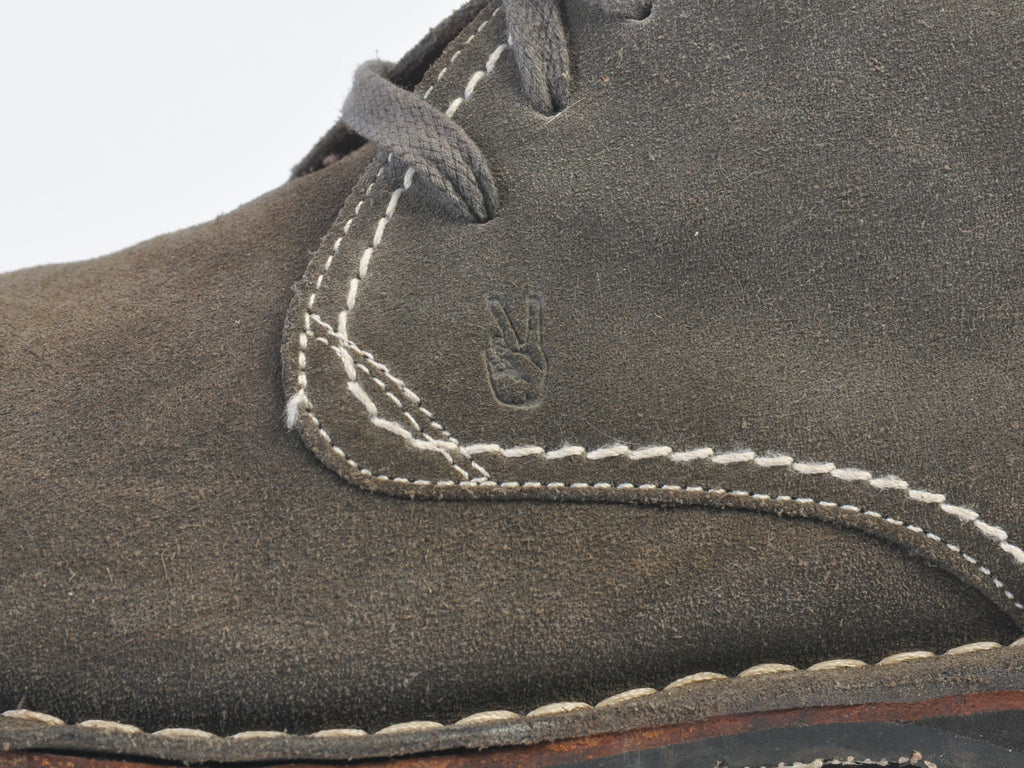 John Varvatos Grey Suede Desert Boots
