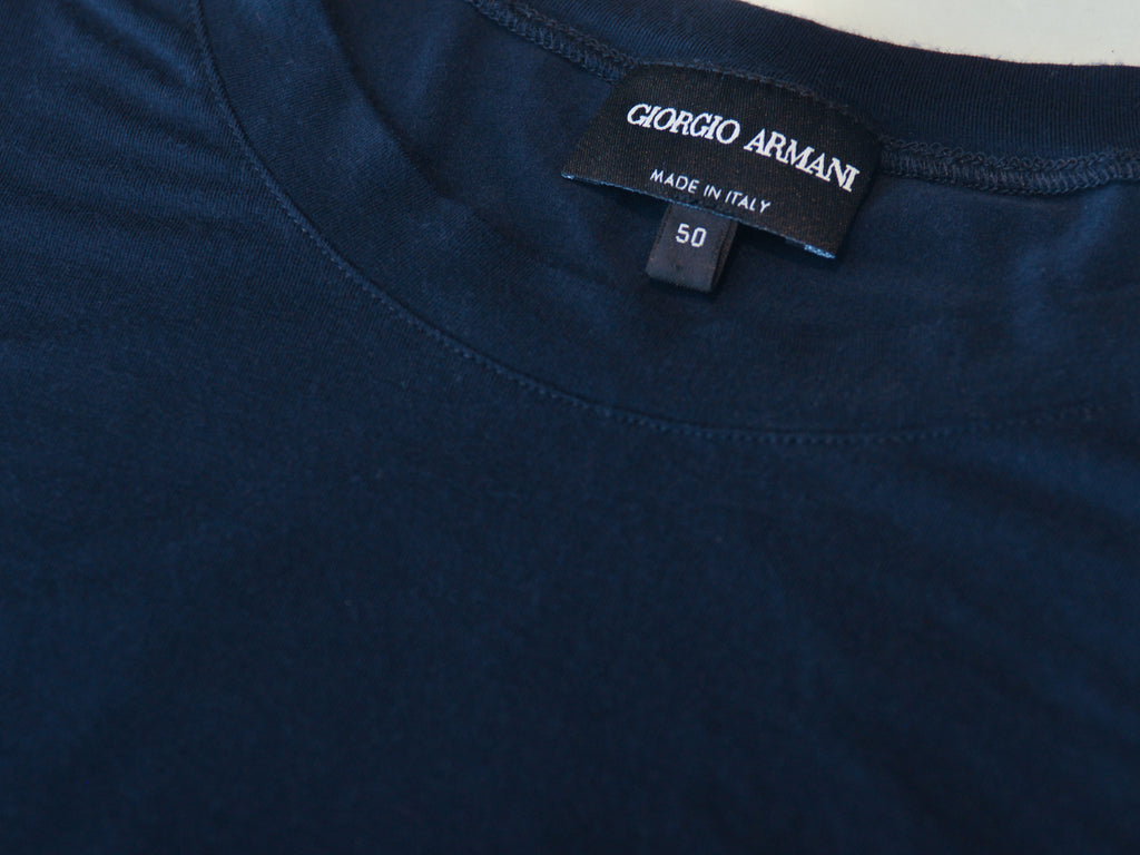 Giorgio Armani Navy Blue T-Shirt