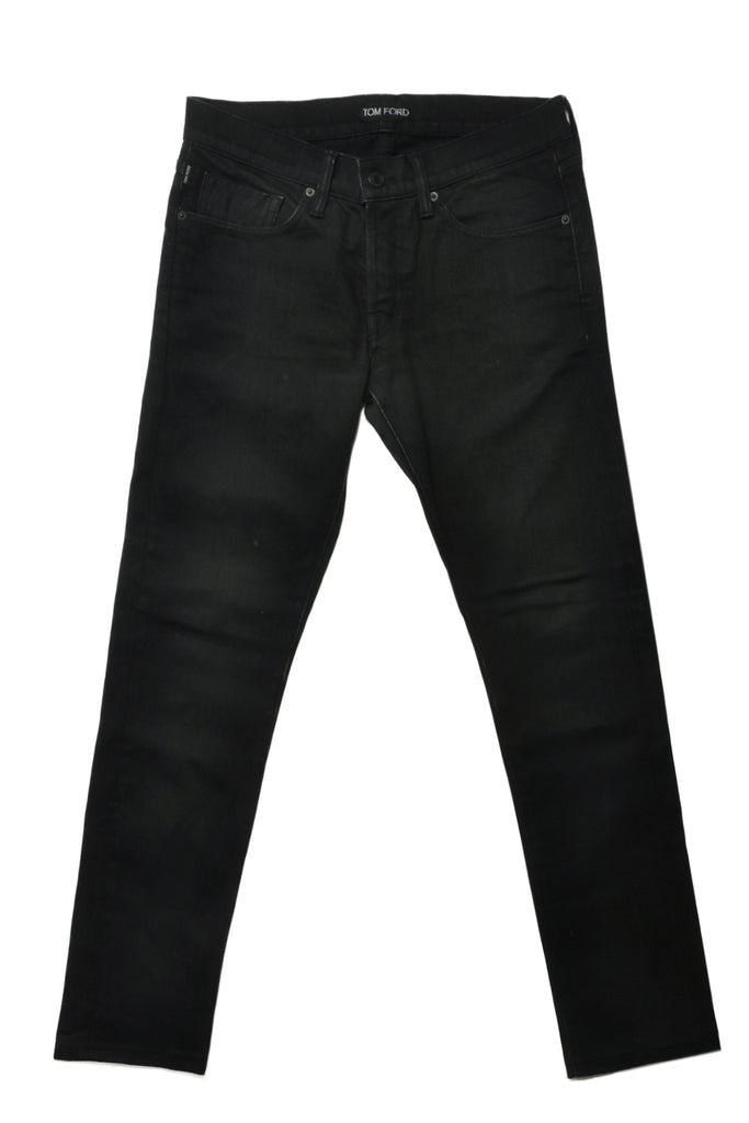 Tom Ford Black Slim Fit Selvedge Jeans