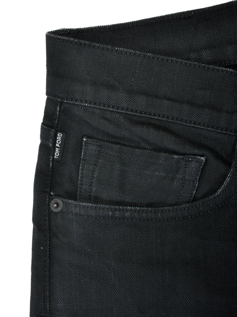 Tom Ford Black Slim Fit Selvedge Jeans