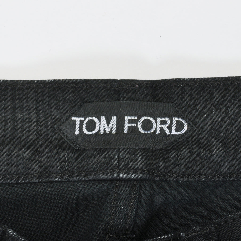 Tom Ford Black Slim Fit Selvedge Jeans