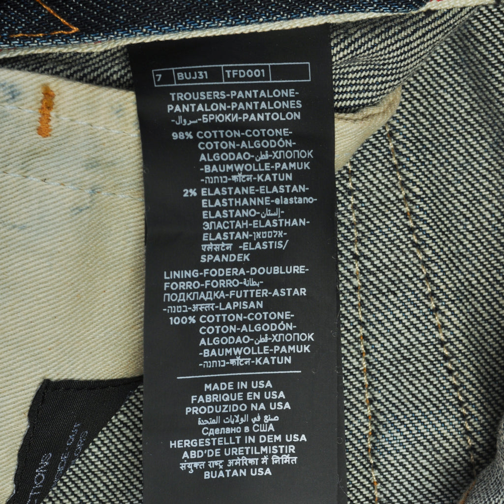 Tom Ford Blue Slim Fit Button Fly Jeans