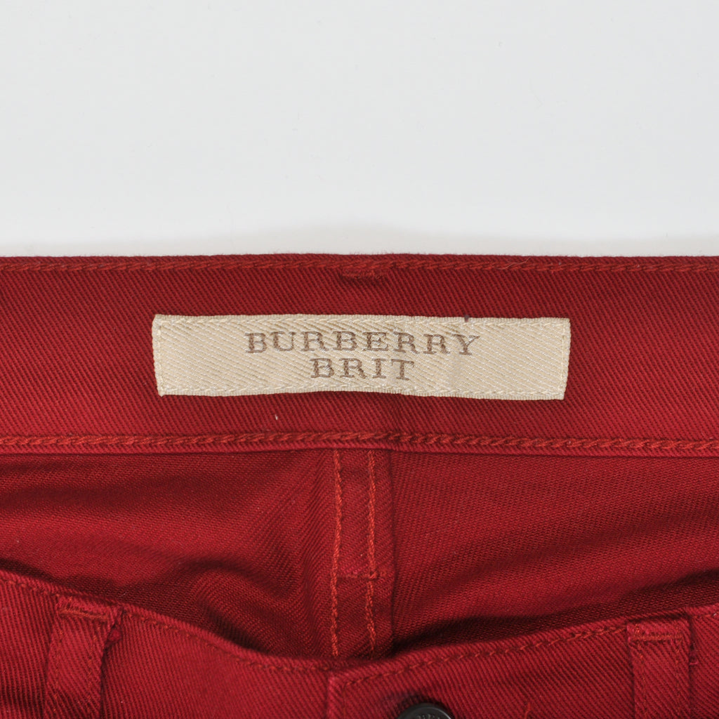 Burberry Brit Deep Red Slim Fit Jeans