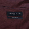 AllSaints Brown Mode Merino Full Zip Knit Hoodie
