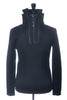 Salvatore Ferragamo Black Zip Neck Sweater
