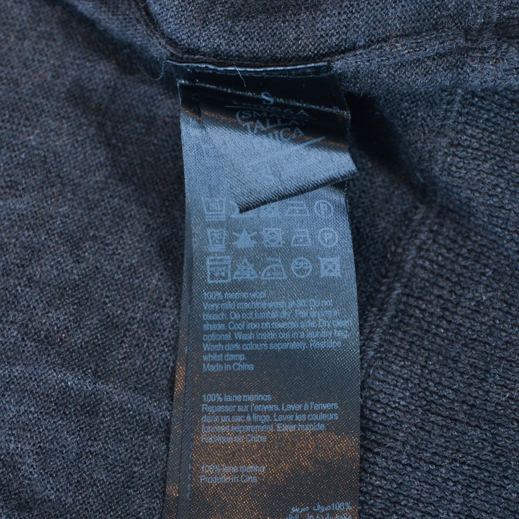 AllSaints Dark Grey Mode Merino Full Zip Knit Hoodie