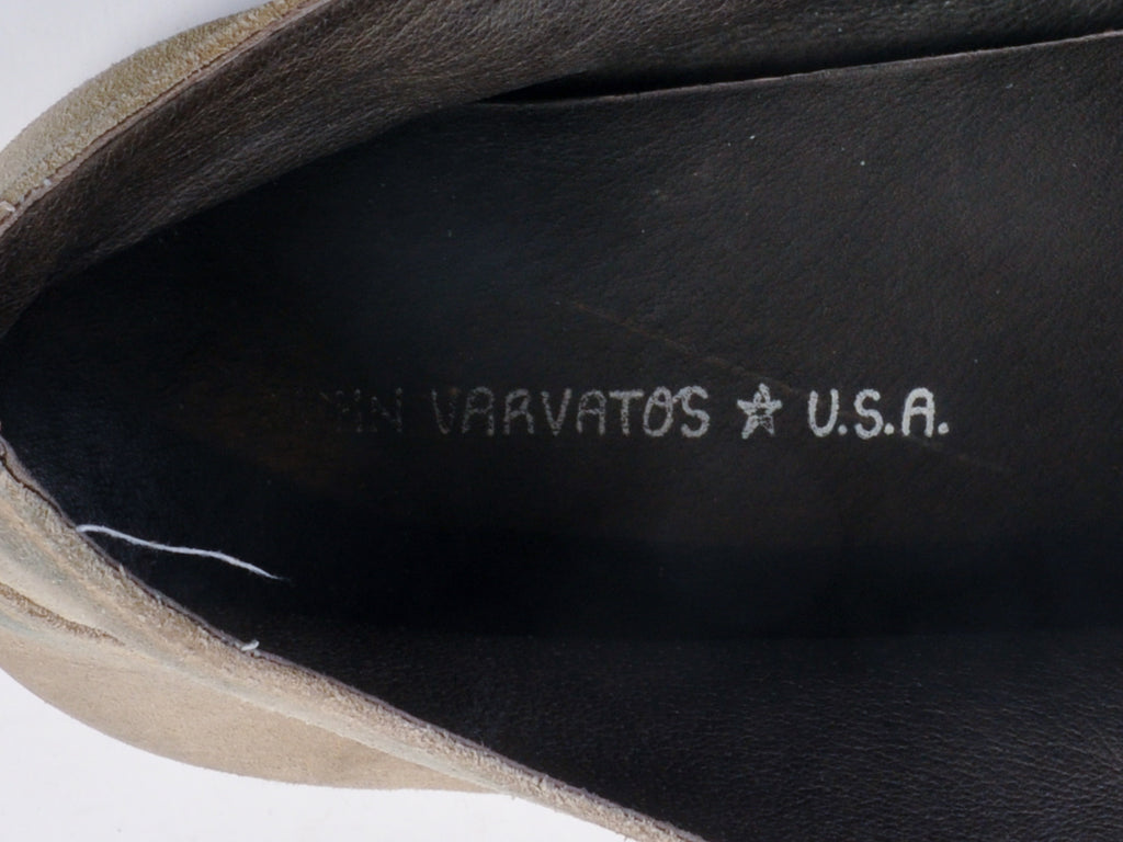 John Varvatos Tan Suede Mocassin Boots