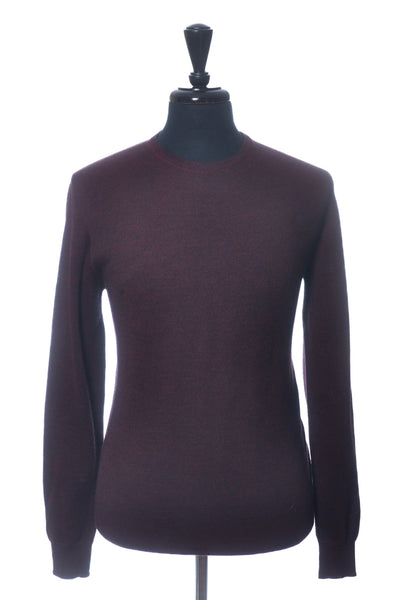Sand Copenhagen Merlot TwoTone Crew Neck Sweater