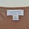 Sunspel Brown Cotton T-Shirt