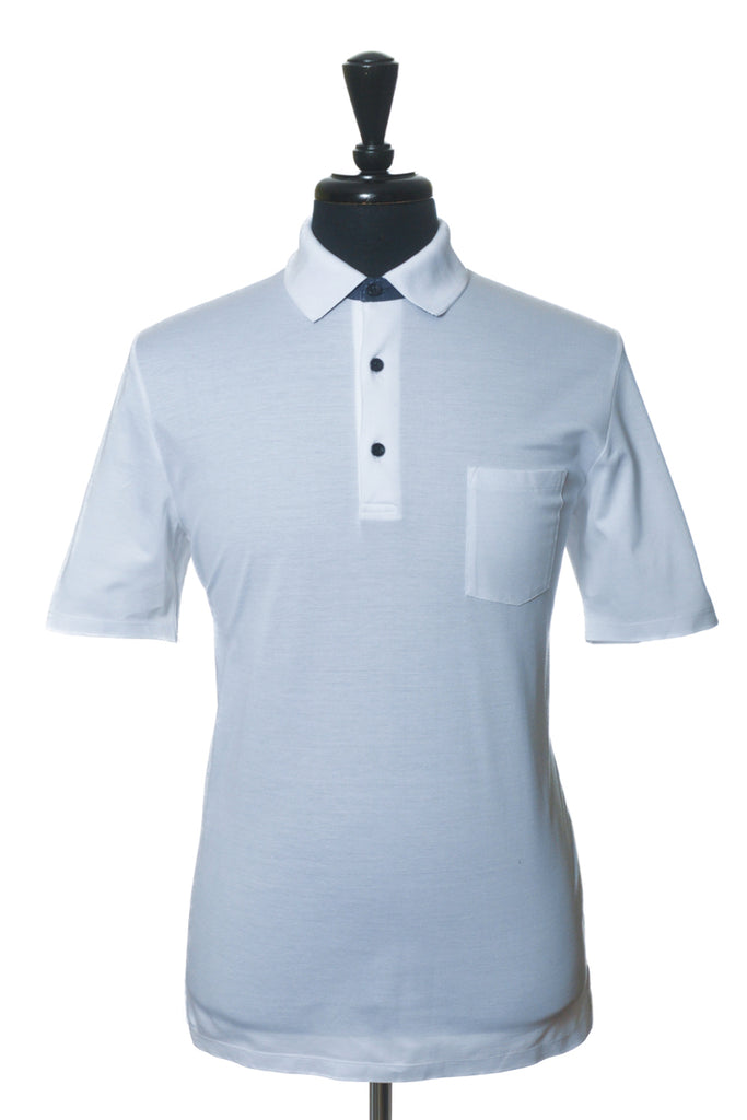 Paul & Shark NWT White Mercerized Cotton Polo Shirt