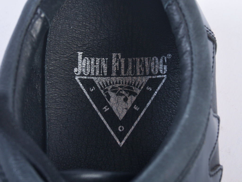 John Fluevog Black Derby Shoes