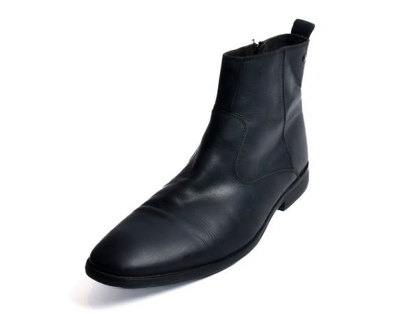 Base London Black Side Zip Boots