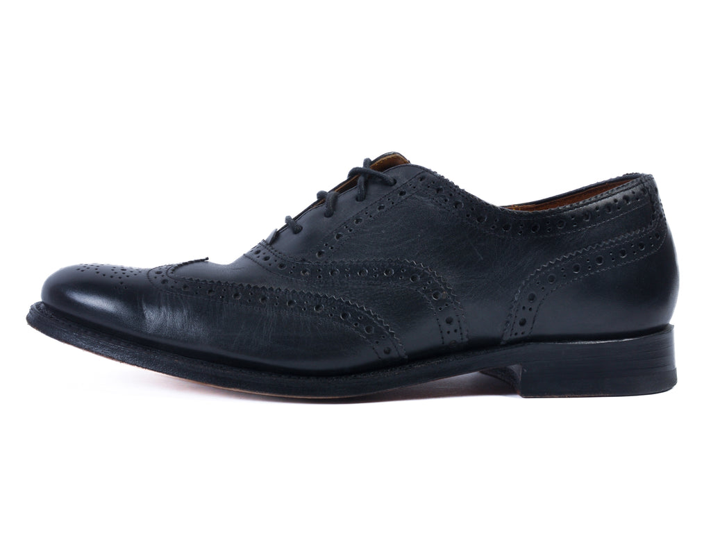 Grenson Black Wingtip Oxford Shoes
