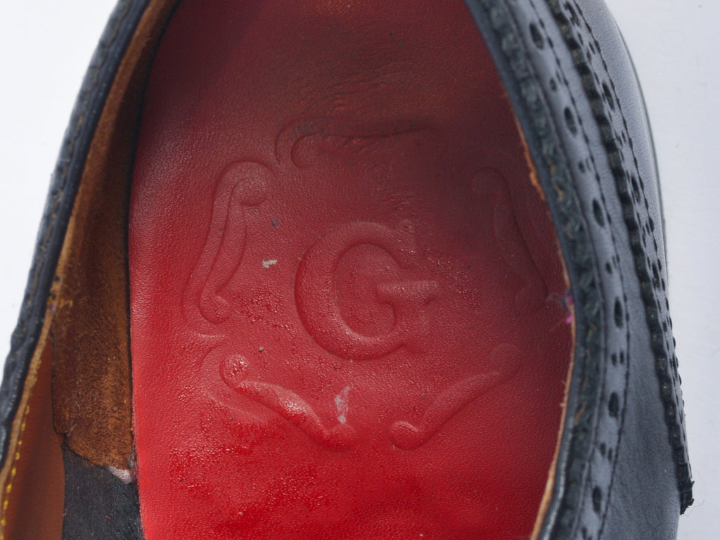 Grenson Black Wingtip Oxford Shoes