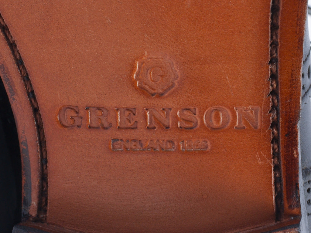 Grenson Black Wingtip Oxford Shoes