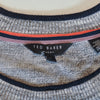 Ted Baker Grey Linen Blend Inzane Crew Neck Sweater
