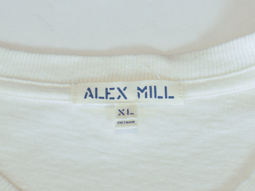 Alex Mill Washed Off White Pocket T-Shirt