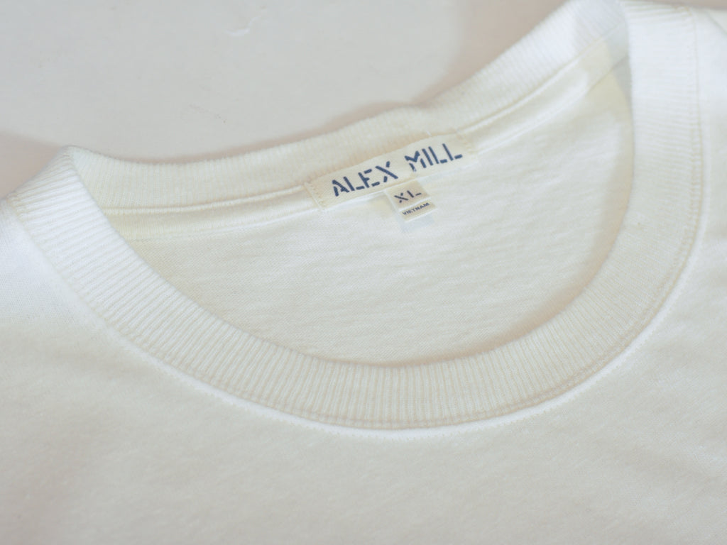 Alex Mill Washed Off White Pocket T-Shirt