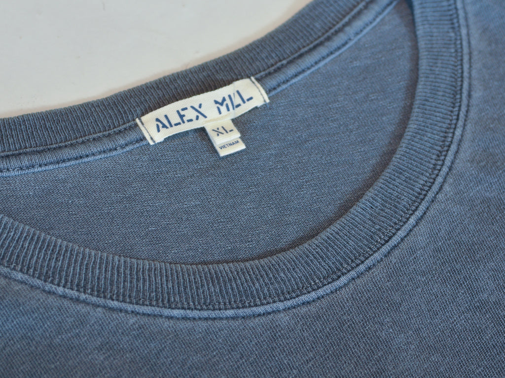 Alex Mill Washed Grey Knit Pocket T-Shirt