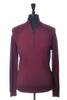 John Smedley Potion Purple Quarter Zip Sweater
