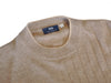 Gobi Brown Jacquard Cashmere Crew Neck Sweater