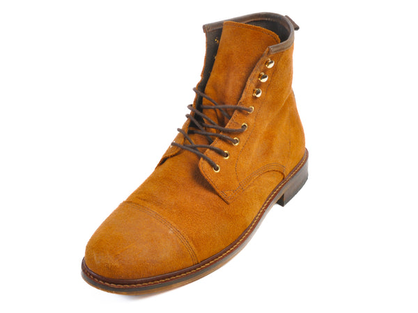 Shoe the Bear Brown Suede Cap Toe Boots