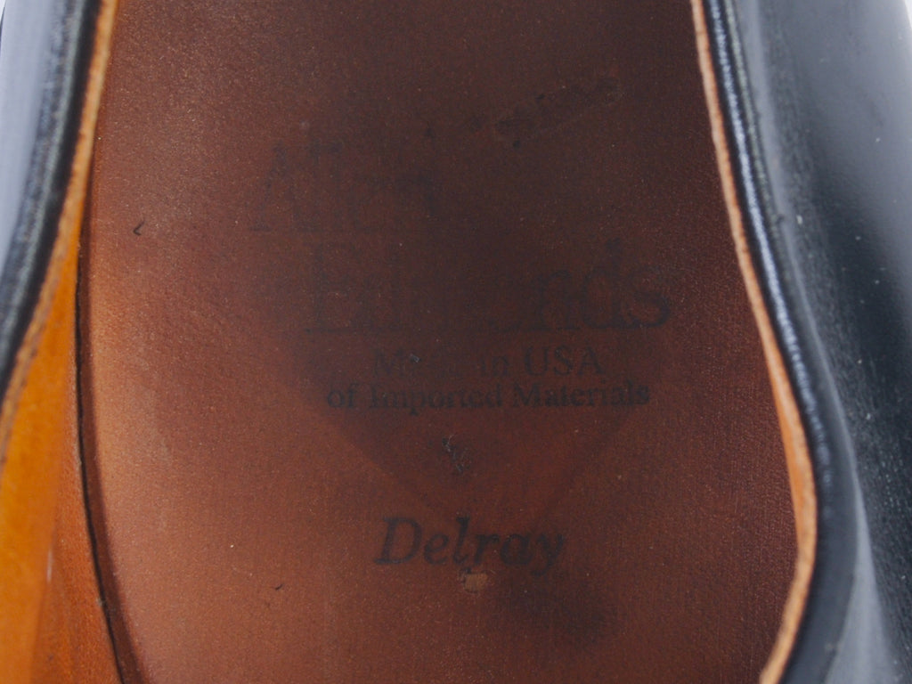 Allen Edmonds Black Delray Split Toe Derby Shoes