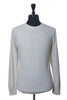 Vince Off White Wool Cotton Crew Neck Sweater