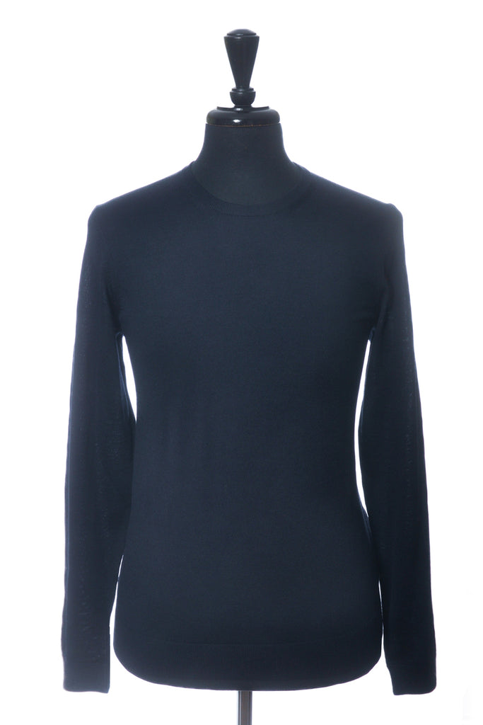 Hugo Boss Navy Blue Leno_P Crew Neck Sweater