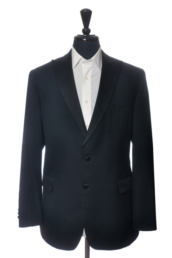 Sam Abouhassan Black Two Button Tuxedo