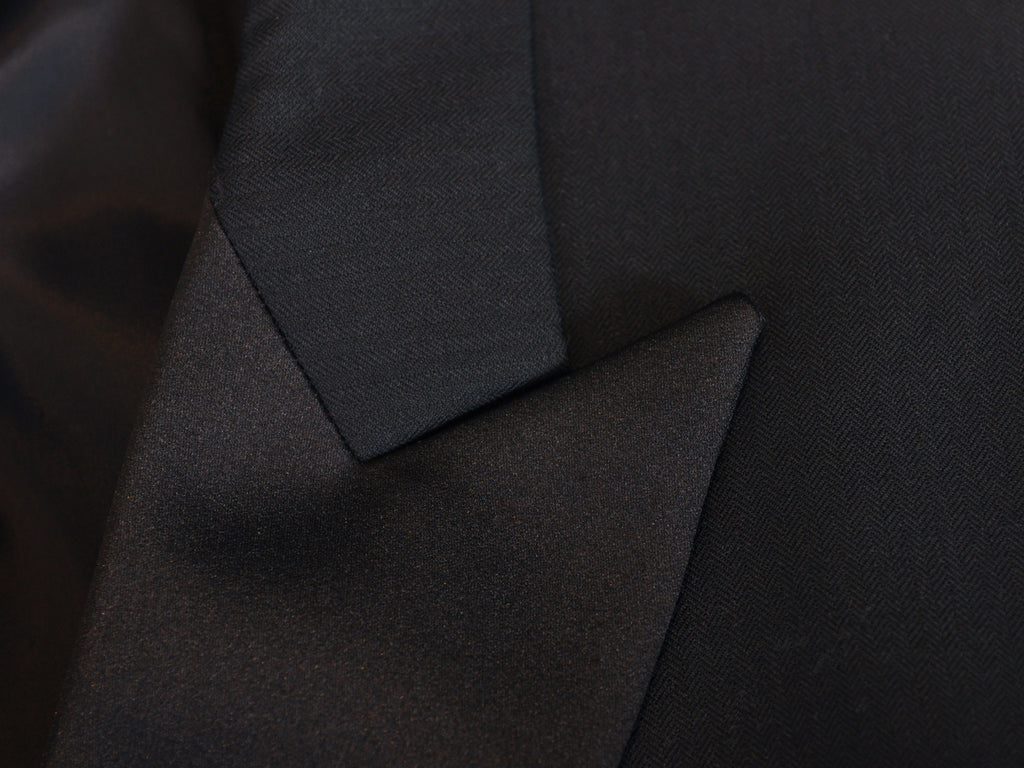 Sam Abouhassan Black Two Button Tuxedo