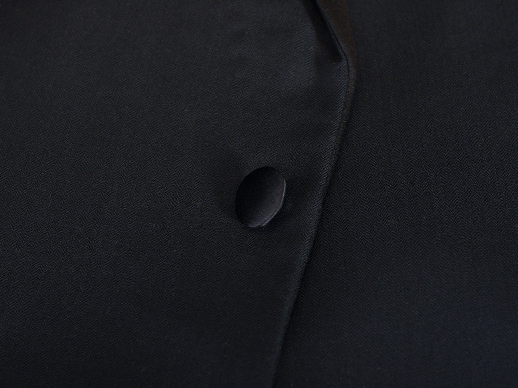 Sam Abouhassan Black Two Button Tuxedo