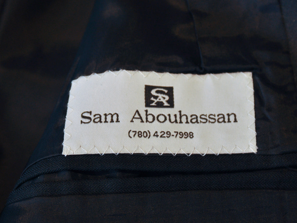 Sam Abouhassan Black Two Button Tuxedo