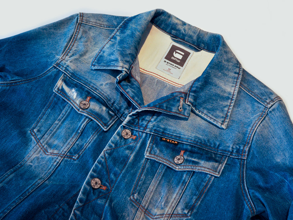G-Star RAW Distressed Slim Tailor 3D Jean Jacket