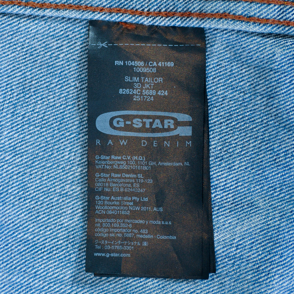G-Star RAW Distressed Slim Tailor 3D Jean Jacket