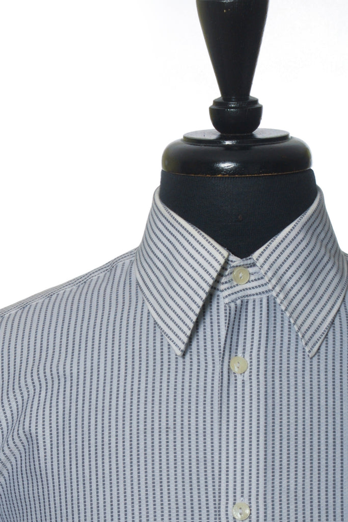 Versace Collection Grey Dotted Stripe Trend Shirt