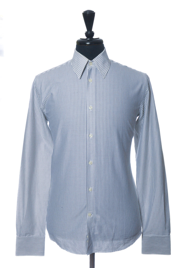 Versace Collection Grey Dotted Stripe Trend Shirt