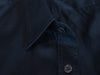 Gucci Navy Blue Fitted Military Short Sleeve Shirt