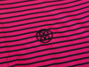G/Fore Skull and T’s Pink Striped Tech Jersey Polo Shirt